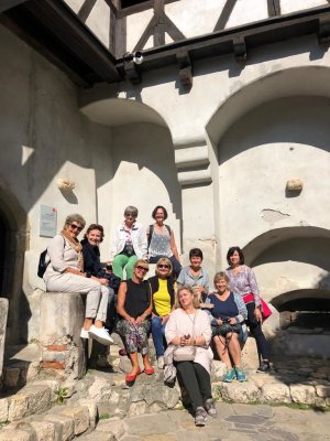 Gruppenfoto in der "Dracula" Burg Bran!