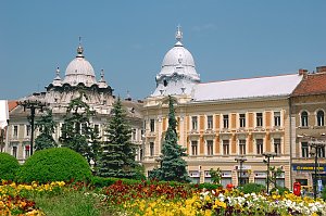Prachtvolle Häuser in Cluj Napoca (Klausenburg) in der Iuliu Maniu Straße